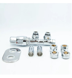 Комплект Vario Term TWINS All In One кутовий лівий, хром (ATSGS0202CFK/L(Cu))