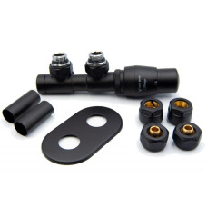 Комплект Vario Term TWINS All In One кутовий лівий, структурний чорний (ATSGS0214CFK/L(Cu))