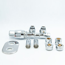 Комплект Vario Term TWINS All In One кутовий правий, хром (ATSGS0202CFK/P(Cu))