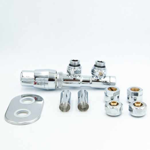 Комплект Vario Term TWINS All In One кутовий правий, хром (ATSGS0202CFK/P(Cu))