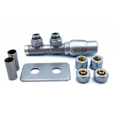 Комплект Vario Term TWINS All In One угловой правый, никель шлифованный (ATSGS0208CFK/P(PEX))