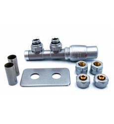 Комплект Vario Term TWINS All In One угловой правый, никель шлифованный (ATSGS0208CFK/P(PEX))