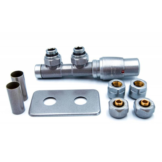 Комплект Vario Term TWINS All In One угловой правый, никель шлифованный (ATSGS0208CFK/P(PEX))