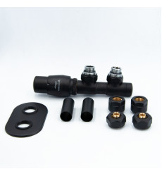 Комплект Vario Term TWINS All In One кутовий правий, структурний чорний (ATSGS0214CFK/P(Cu))