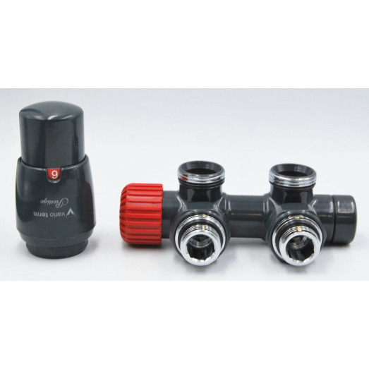 Комплект Vario Term TWINS All In One кутовий правий, структурний графіт (ATSGS0205CFK/L(PEX)) Комплект Vario Term TWINS All In One кутовий правий, структурний графіт (ATSGS0205CFK/L(PEX))