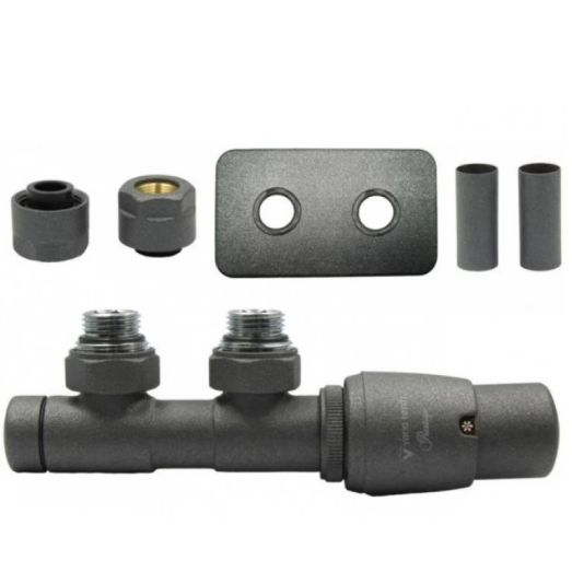 Комплект Vario Term TWINS All In One угловой правый, антрацит глянцевый графит (ATSGS0207CFK/P(PEX)) Комплект Vario Term TWINS All In One угловой правый, антрацит глянцевый графит (ATSGS0207CFK/P(PEX))