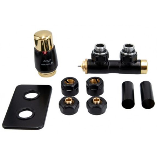 Комплект Vario Term TWINS GLAMOUR All In One кутовий правий, золото матове (APTSGS0223CFK/P(PEX))