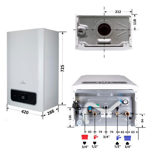 Котел газовий Thermo Alliance EWA 24 кВт (15311014000002)