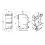 Котел твердотопливный стальной Thermo Alliance Ferrum W V 5.0 FW 22 (FW22V50)