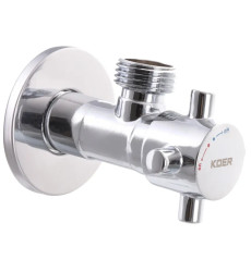 Кран для подключения сантехприборов Koer 1/2x1/2 (KR.517) (KR0108)