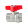 Кран кульовий ГГМ Koer Extreme KE.217-25 - 1" FF ручка "метелик" червона (KR5758)