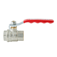 Кран кульовий ГГВ Koer Extreme KE.214-15 - 1/2" FF ручка "важіль" червона (KR5744)