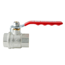Кран кульовий ГГВ Koer Extreme KE.214-25 - 1" FF ручка "важіль" червона (KR5746)