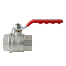 Кран кульовий ГГВ Koer Extreme KE.214-32 - 1 1/4" FF ручка "важіль" червона (KR5747)