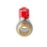 Кран кульовий ГШМ Koer Extreme KE.218-20 - 3/4" FM ручка "метелик" червона (KR5760)