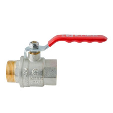Кран кульовий ГШВ Koer Extreme KE.215-32 - 1 1/4" FM ручка "важіль" червона (KR5753)