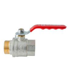 Кран кульовий ГШВ Koer Extreme KE.215-32 - 1 1/4" FM ручка "важіль" червона (KR5753)