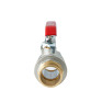 Кран кульовий ГШВ Koer Extreme KE.215-32 - 1 1/4" FM ручка "важіль" червона (KR5753)