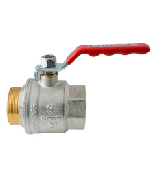 Кран кульовий ГШВ Koer Extreme KE.215-50 - 2" FM ручка "важіль" червона (KR5755)