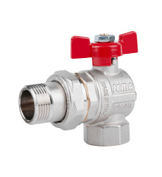 Кран кульовий Icma FAR. ROSSA 3/4" кутовий №361 (87361AE11)