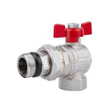 Кран кульовий Icma FAR. ROSSA 3/4" кутовий №362 (87362AE11)