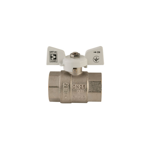 Кран кульовий Koer 1" ГГМ (KR.217.W) білий (KR0180)