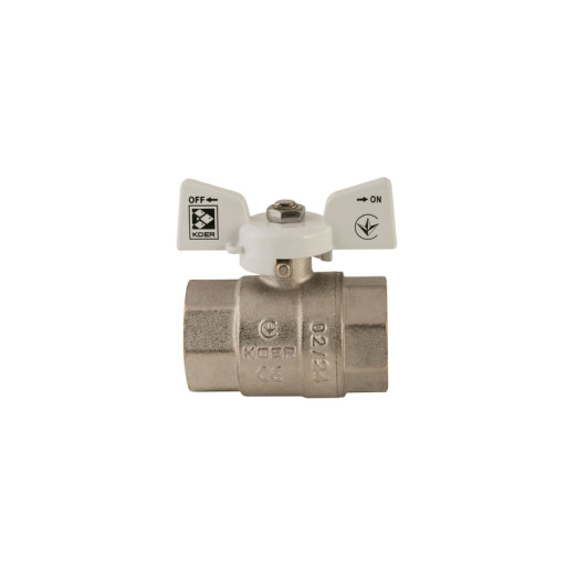 Кран кульовий Koer 1" ГГМ (KR.217.W) білий (KR0180)