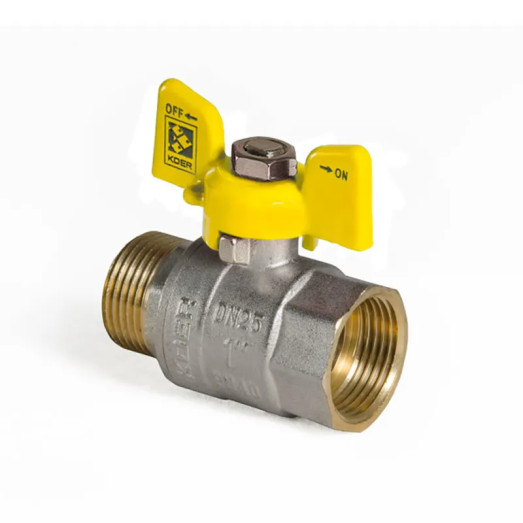 Кран шаровой Koer 1" ГШБ газ (KR.518.PR.GAS) (KR0054)