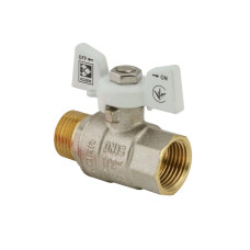 Кран кульовий KOER 1/2" ГШМ (KR.218.W) білий (KR0182)