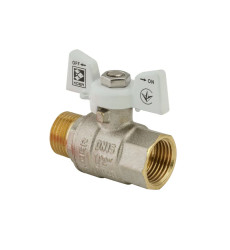 Кран кульовий KOER 1/2" ГШМ (KR.218.W) білий (KR0182)