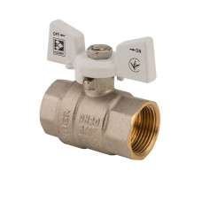 Кран кульовий Koer 3/4" ГГМ (KR.217.W) білий (KR0179)