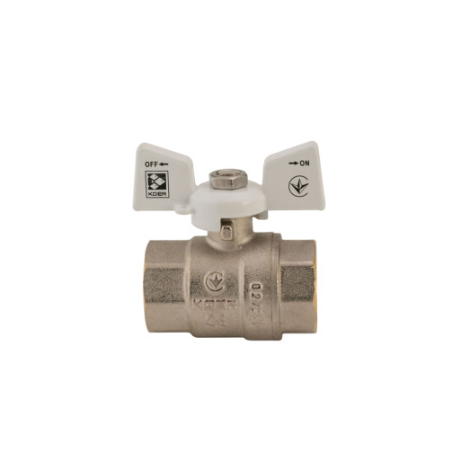 Кран кульовий Koer 3/4" ГГМ (KR.217.W) білий (KR0179)
