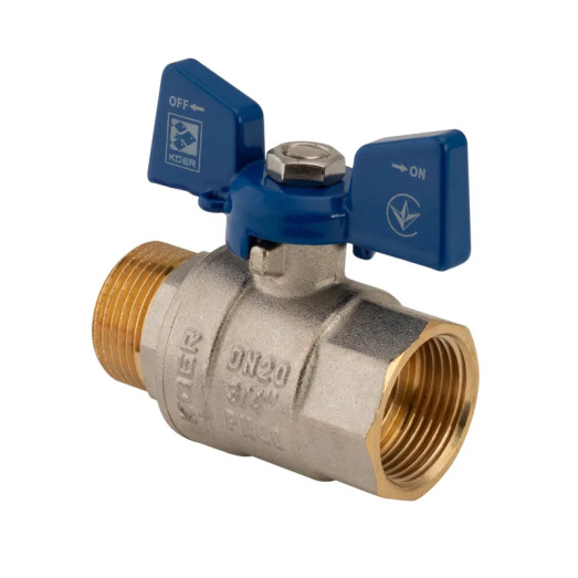 Кран кульовий Koer 3/4" ГШМ (KR.218.B) синій (KR2723)