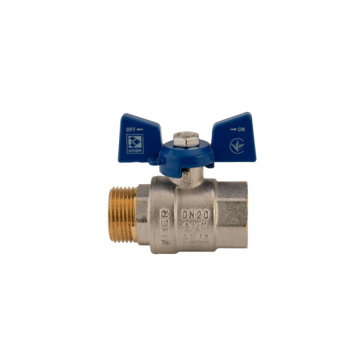 Кран кульовий Koer 3/4" ГШМ (KR.218.B) синій (KR2723)