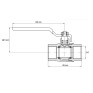 Кран шаровой Koer KG.204 - 3/4" FF ГГР (газ) (KR4961)