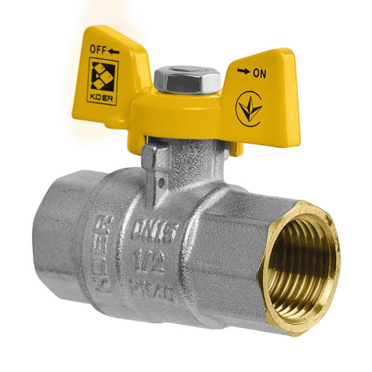 Кран шаровой Koer KG.207 - 3/4" FF ГГБ (газ) (KR4959)