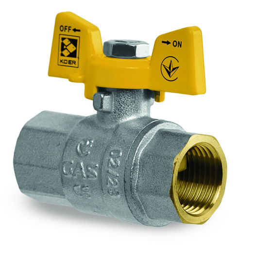 Кран шаровой Koer KG.207 - 3/4" FF ГГБ (газ) (KR4959)