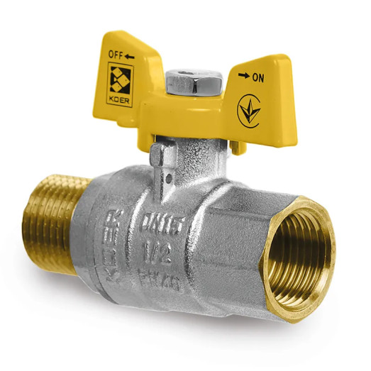 Кран шаровой Koer KG.208 - 1/2" FM ГШБ (газ) (KR4963)