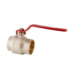 Кран шаровой Koer KR.214 - 2-1/2" FF ГГР (ручка "рычаг" красная) (KR4950)