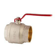 Кран шаровой Koer KR.214 - 4" FF ГГР (ручка "рычаг" красная) (KR4952)
