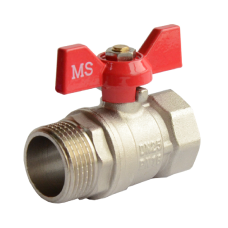 Кран шаровой MS 1/2" Внутренняя-Внешняя (MS.04.15)