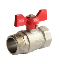 Кран шаровой MS 1/2" Внутренняя-Внешняя (MS.04.15)