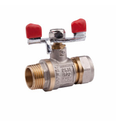 Кран кульовий обтискний Valve 16х1/2" ЗР SV330W1516