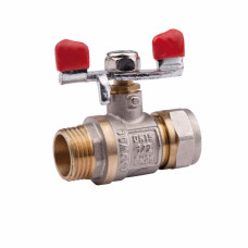 Кран кульовий обтискний Valve 20х3/4" ЗР SV330W2020