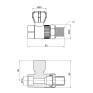 Кран шаровой радиаторный PPR Alfa Plast 20х1/2" прямой (APSRBB2012X)