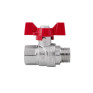 Кран шаровой SD Forte 1/2" ВЗ для воды (бабочка) SF607W15