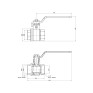 Кран кульовий SD Plus 2 1/2" ВР для води (важіль) SD600W63
