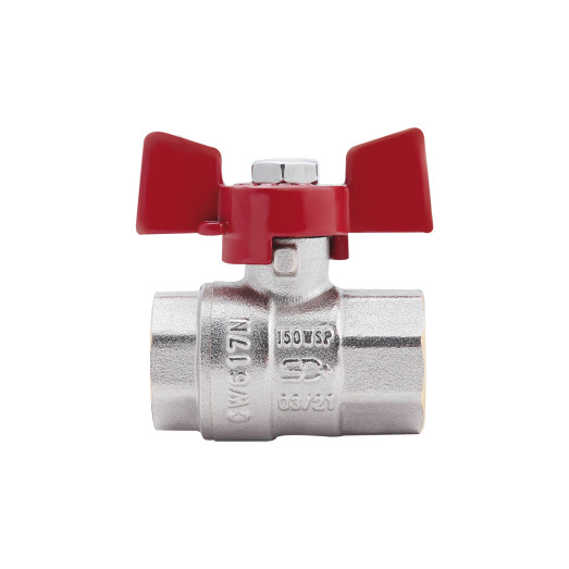 Кран шаровой SD Plus 3/4" ВР для воды (бабочка) SD602NW20PN40