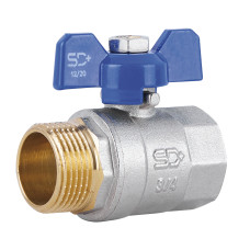 Кран шаровой SD Plus 3/4" ВЗ для воды (бабочка) SD607W20