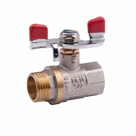 Кран шаровой Valve 1/2" ВЗ для воды (бабочка) SV607W15